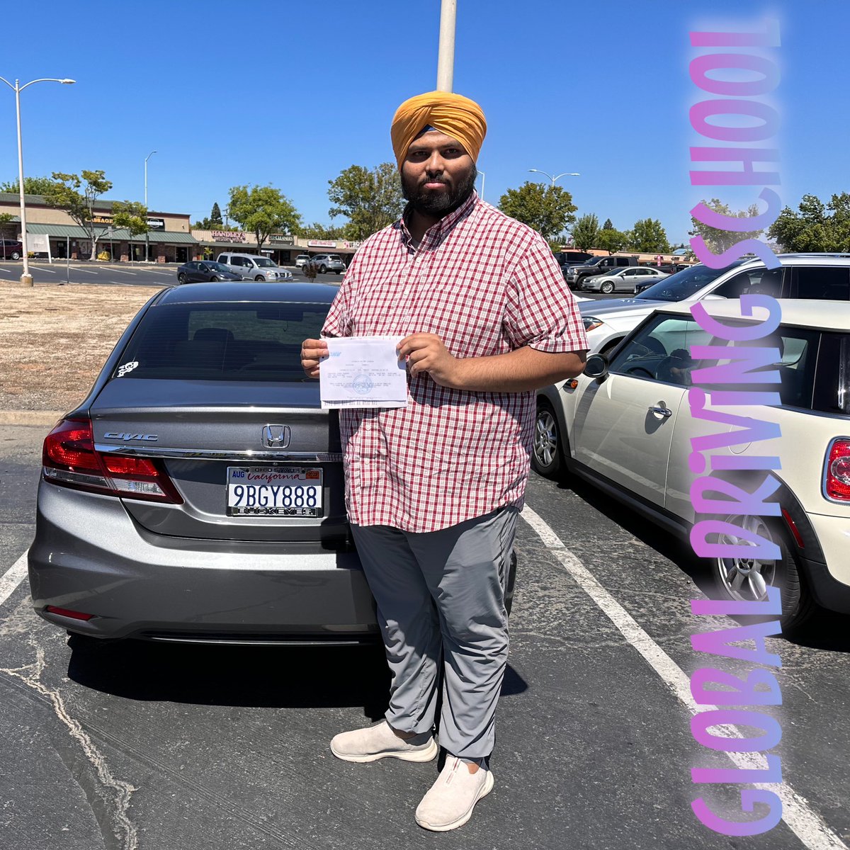 GlobalDriving's tweet photo. #GlobalDrivingSchool Congrats to Harkaran from Canada for getting licensed today. https://t.co/6p6GryLnl7