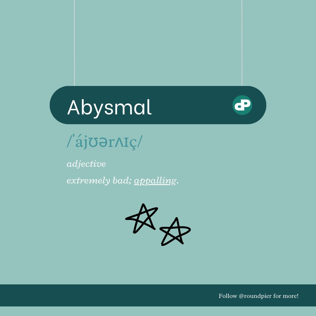 RoundPier's tweet photo. SAT World of the Week 🔎

- - - - - Abysmal - - - - -

Do you know what this means?

#roundpier #studying #SAT https://t.co/3JP5pP1FTa