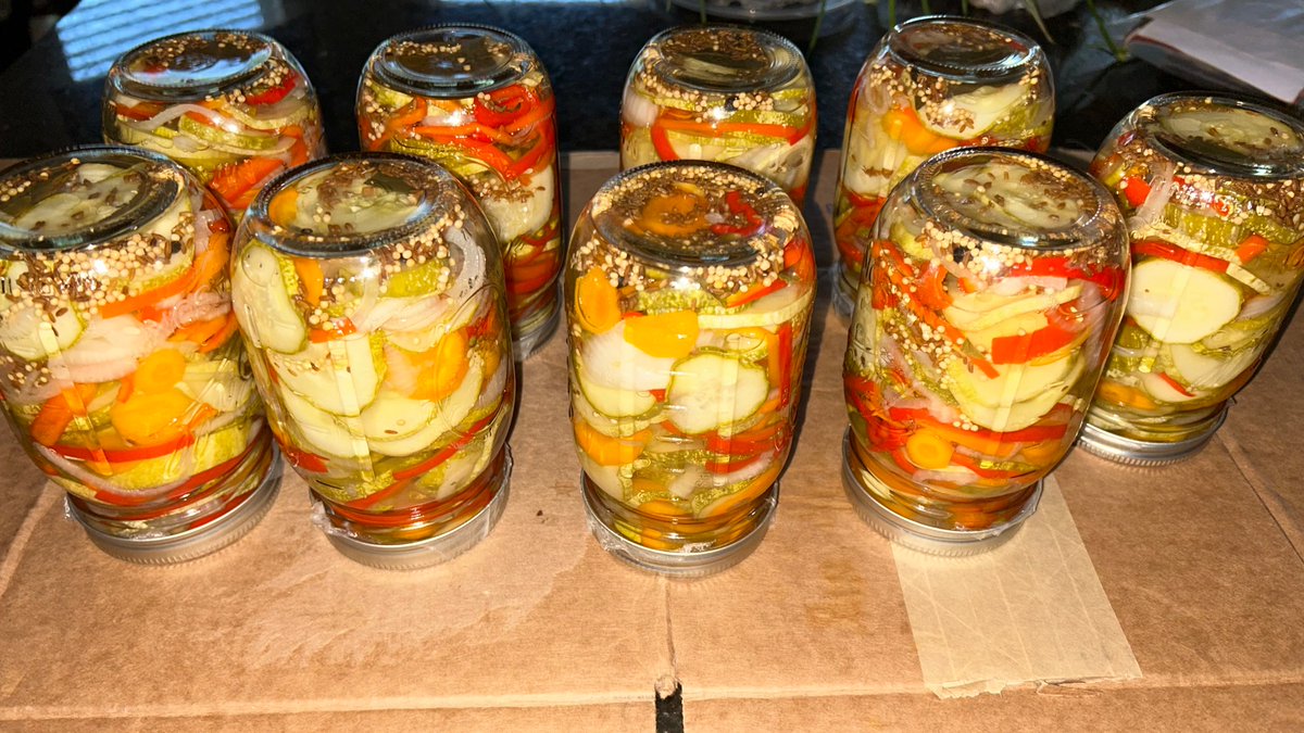 Shredded Garden Beets

Onions, Peppers, Cucumbers and Carrots Mix
 
#HomeCanning #Jarring #Pickling