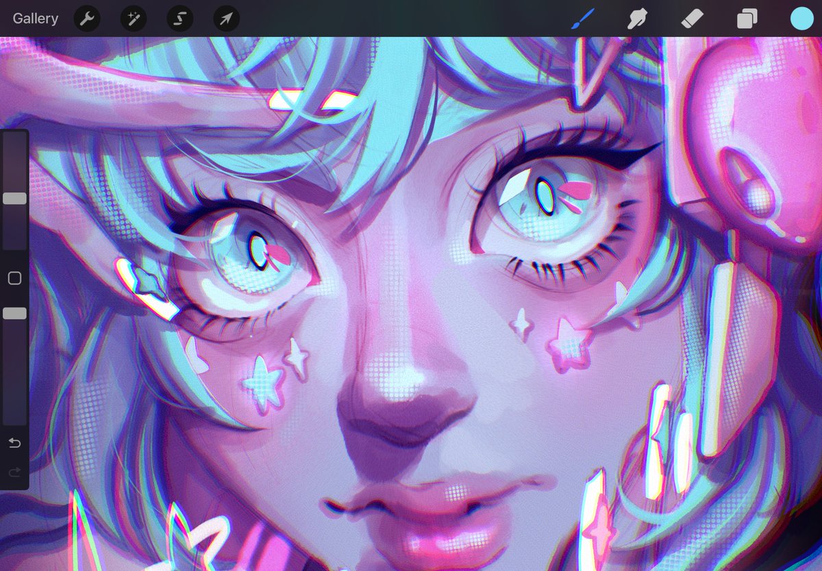 「Obsessed with closeups of my art」|Fer 🥂| BROKE THE WALLのイラスト