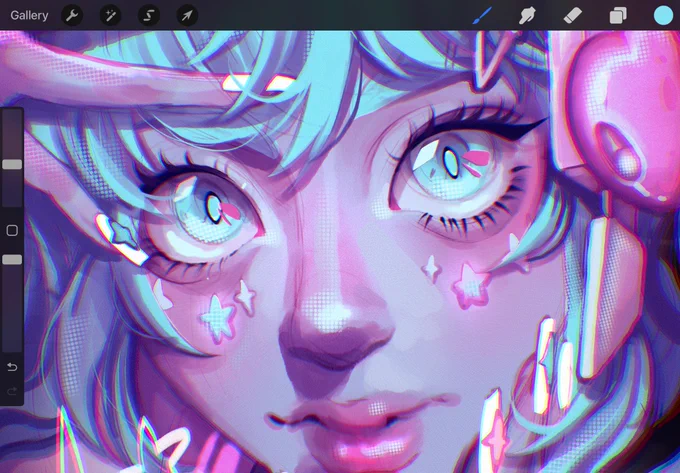 Obsessed with closeups of my art