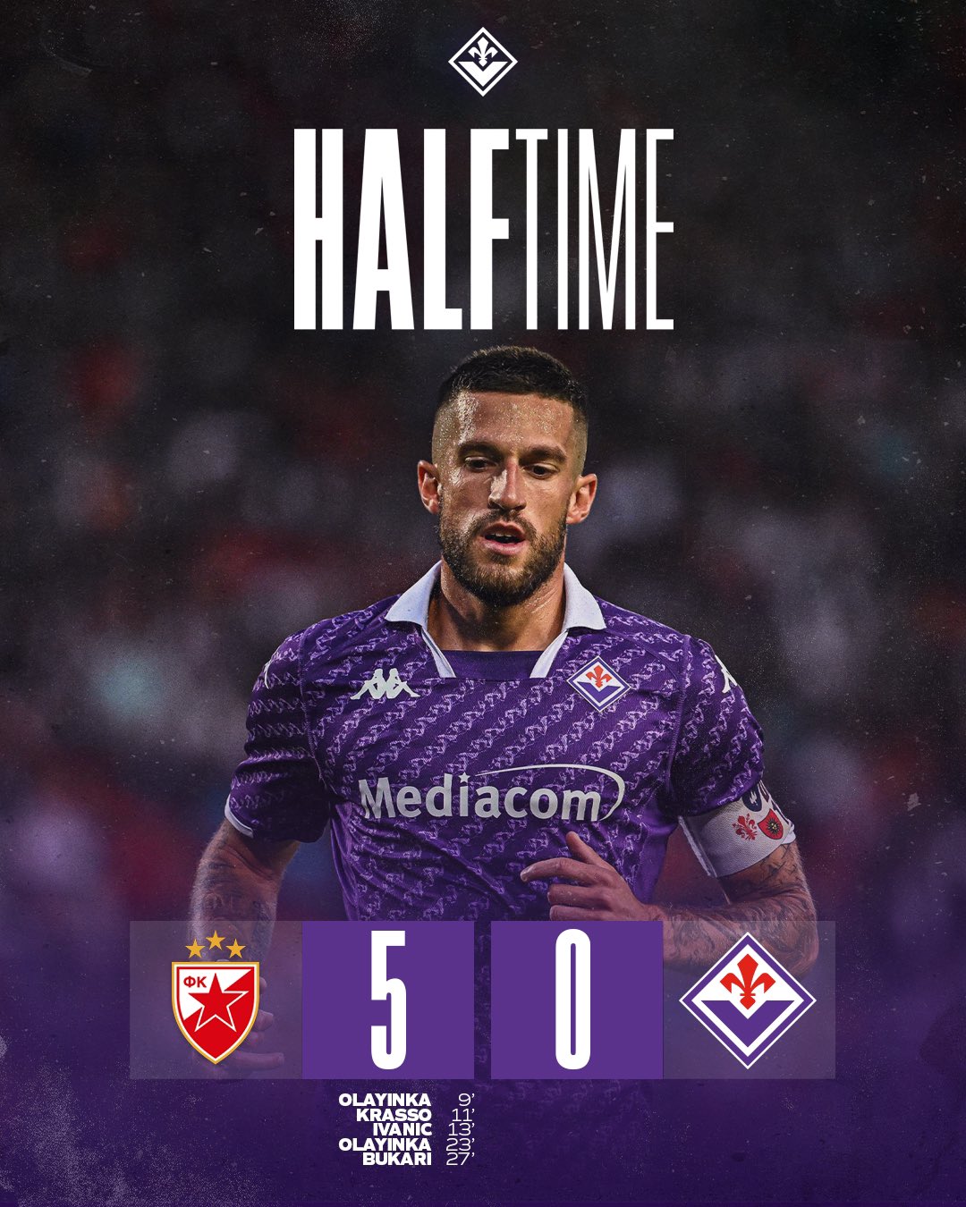 ACF Fiorentina English on X: We trail at the break