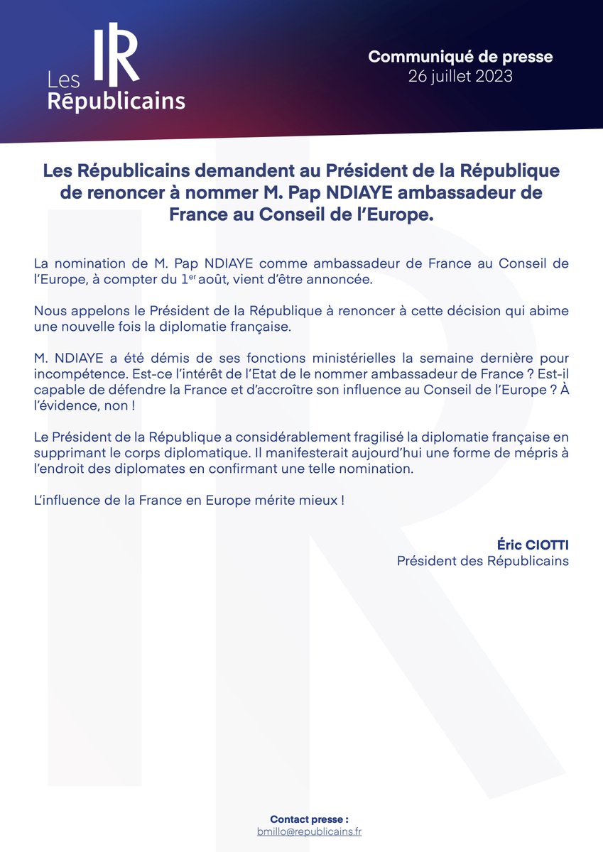 les Républicains tweet media