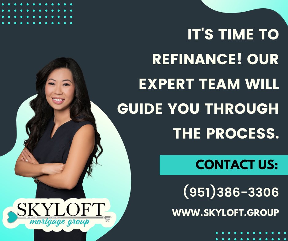 It's time to refinance! Our expert team will guide you through the process.
Call us: (951)386-3306
Visit Us: skyloft.group
#mortgage #mortgageexpert #Brokerarebetter #refinance #expertteam #StepByStep #hi #refinanceyourhome #refinancemortgage
NMLS CA 1971455 | AZ 199025