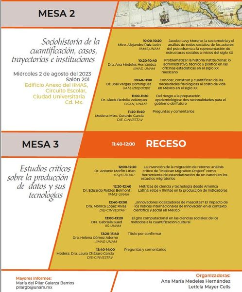 pesasymedidas's tweet photo. Coloquio:
Sociohistoria y problemas sobre categorizar, clasificar y medir la vida social.
IIMAS, UNAM.
1 y 2 de agosto. https://t.co/DgvFkEyCeo