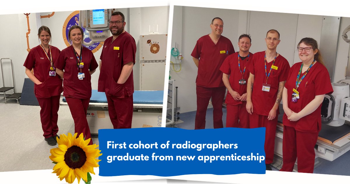 Royal Devon NHS (@royaldevonnhs) on Twitter photo Congratulations to our apprentice diagnostic radiographers who graduated this week! They trained through the new apprenticeship route with <a href="/UniofExeter/">University of Exeter</a> <a href="/UoE_MI/">UoE Medical Imaging</a>, and have all successfully gained jobs to continue at Royal Devon. Congratulations to our apprentice diagnostic radiographers who graduated this week! They trained through the new apprenticeship route with <a href="/UniofExeter/">University of Exeter</a> <a href="/UoE_MI/">UoE Medical Imaging</a>, and have all successfully gained jobs to continue at Royal Devon.