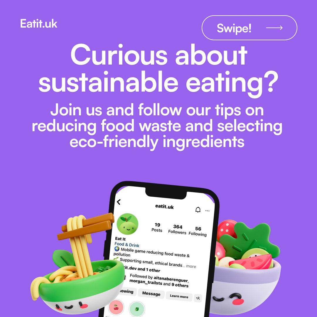 Discover the world of sustainable eating with Eat It💕🌱

#SustainableEating #EatGreen #EcoFriendlyFood #FarmToTable #ZeroWasteKitchen #LocallySourced #PlantBasedLiving #EthicalEating