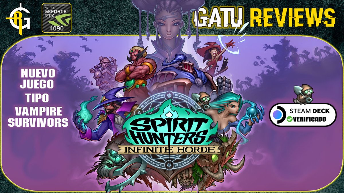 gatureviews's tweet photo. Voy a jugar en directo un poco de #SpiritHunters de los chicos de @CreatureCauldrn . Un #indiegame #Roguelite que lleva aprox. un mes en PC y que acaba de lanzarse en consolas. A los fans de #VampireSurvivors os encantará! #videogame https://t.co/t5a4GEHaI4 https://t.co/Y1dE8WYCFA