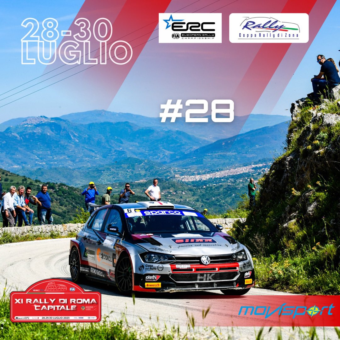 𝑸𝒖𝒂𝒓𝒂𝒏𝒕𝒐𝒕𝒕𝒐 𝒐𝒓𝒆 𝒆 𝒔𝒂𝒓𝒂’ <a href="/RallydiRoma/">RallydiRomaCapitale</a> !!!
<a href="/FIAERC/">FIA European Rally Championship</a> <a href="/CIRally/">CIAR Sparco</a> <a href="/pirellisport/">Pirelli Motorsport</a> <a href="/AtechRacing/">Atech Racing</a> #HKRacing #Movisport #ACISassari