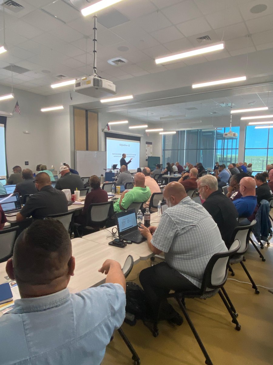 What a beautiful morning in Hutto for #SBLE trainings!  We have three trainings – Introductory, Intermediary, and Advanced –  taking place this week.  Thank you to our participants, instructors, and especially our hosts at @HuttoISD! #SchoolSafety