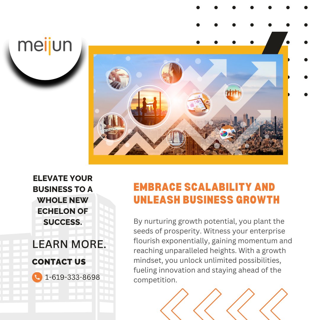 meijun's tweet photo. Stay agile and responsive while maintaining optimal performance. 

Scale up without hesitation. Embrace scalability and unlock your business's true growth potential today! #innovationunleashed #businessgrowth #technologysolutions 

https://t.co/xFJ1frj6oo https://t.co/STi1noLBcZ