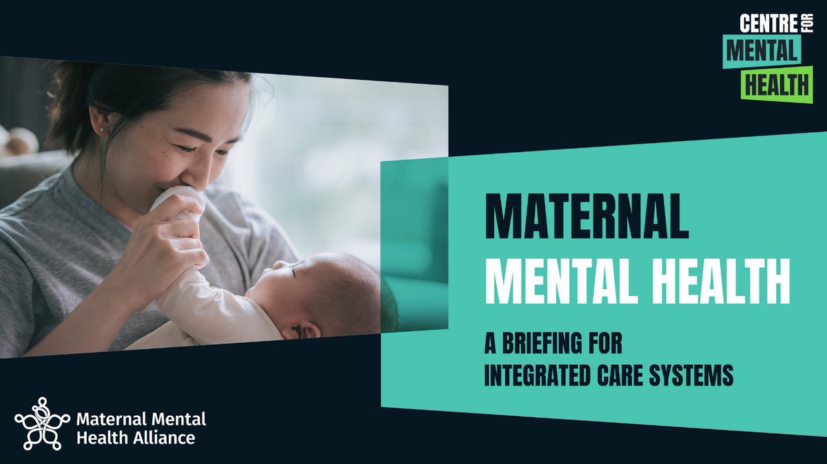 Today, @CentreforMH and @MMHAlliance launch a new briefing to help integrated care systems understand their unique role in ensuring every new & expectant mum gets the right mental health support at the right time, close to home: tinyurl.com/ICSbriefing #MakeAllCareCount