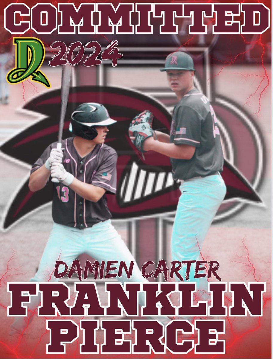 I’m very excited to announce my commitment to play baseball at Franklin Pierce

<a href="/FPUBaseball1/">Franklin Pierce Baseball</a>