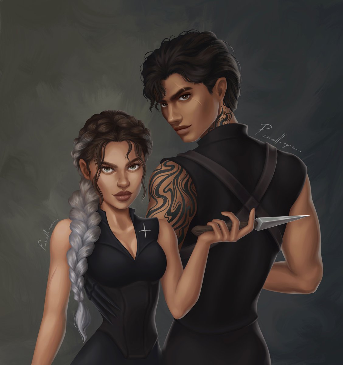 Violet Sorrengail &amp; Xaden Riorson fanart ⚔️

#FourthWing #bookish