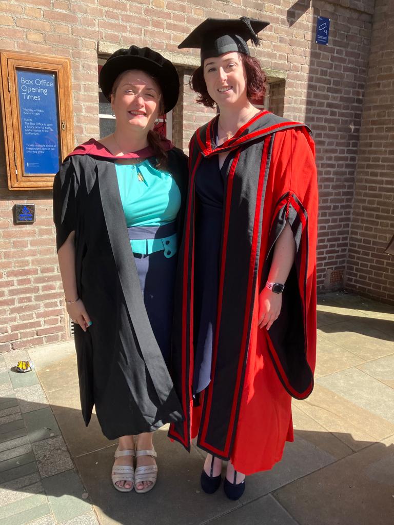 ClockLabUoL's tweet photo. Very busy week! Very proud of our lab members @ElizabethS5562 and Misso for graduating from their PhDs and @topping_al graduated from his MRes! So very very proud of everyone 🎉🌟 #livunigrad https://t.co/4dQB6kvptG