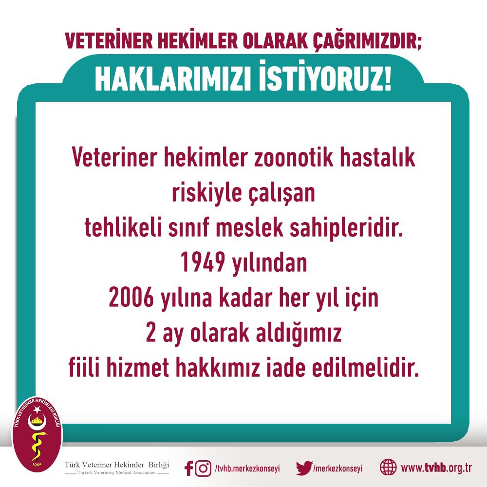 diyvho_'s tweet photo. #SendikaVetHekimiUnutma
@RTErdogan 
@ibrahimyumakli 
@drnihatpakdil @DrVeyselTiryaki https://t.co/khYwbVbH0D