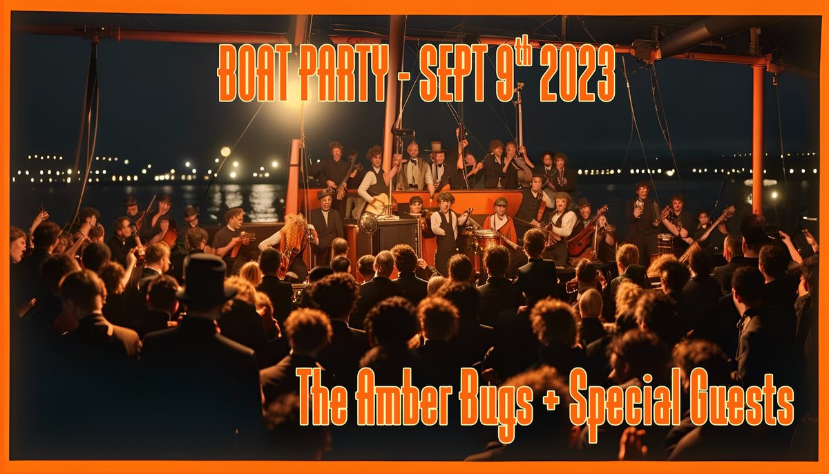 To celebrate the long-awaited release of “Based on a True Story” a.k.a BOATS, <a href="/TheAmberBugs/">The Amber Bugs</a> have hired the <a href="/BatterseaBarge/">Battersea Barge</a>! Buy tickets at batterseabarge.com/bbevents/event… There will be Special Guests, old and new tunes and a whole damn boat to party on.