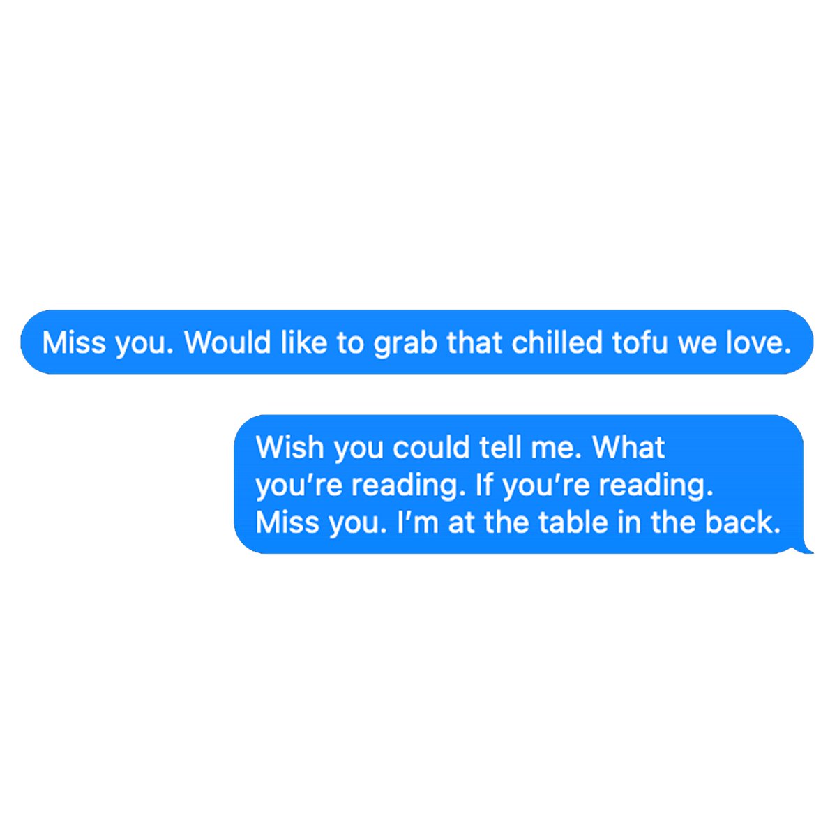 GetLitPoet's tweet photo. "I'm at the table in the back." β₯οΈ this poem by Gabrielle Calvocoressi π₯’ #WorldTofuDay
@rocketfantastic
#Poetry #Tofu #Poem #MissYou #TofuPoem #FoodPoem #GabrielleCalyocressi #TofuPoem #TofuDay #LosAngelesPoetry #GetLit #WordsIgnite https://t.co/tdEJFT6Z8D