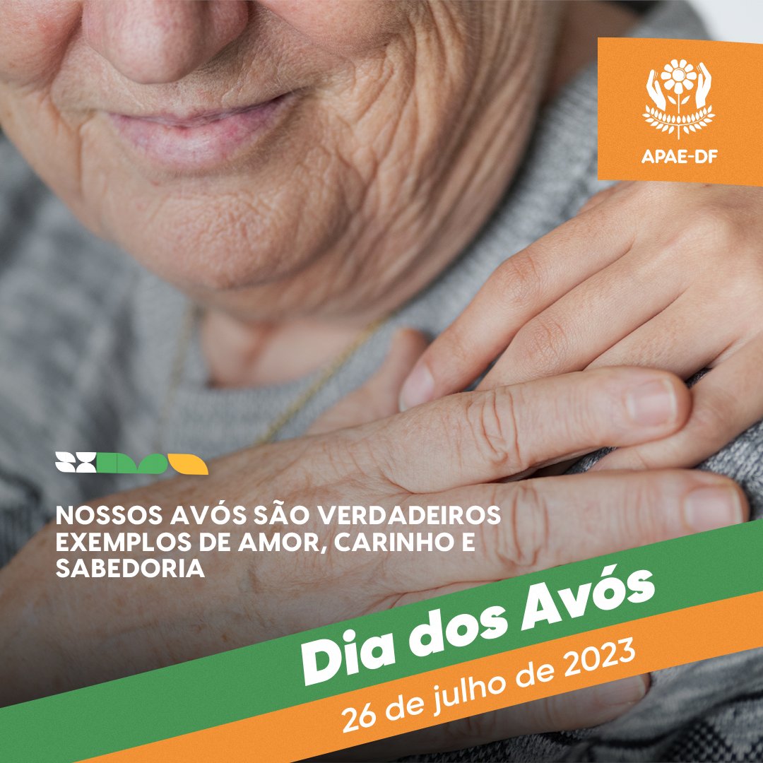 apaedf's tweet photo. Reconhecemos a importância dos avós em nossas vidas e em nossa missão de promover o desenvolvimento de nossos atendidos. Agradecemos a cada avô e avó que acompanham, apoiam e acreditam em nossos atendidos e em nosso trabalho. Que este dia seja repleto de momentos especiais! https://t.co/S8H1d3YcZM