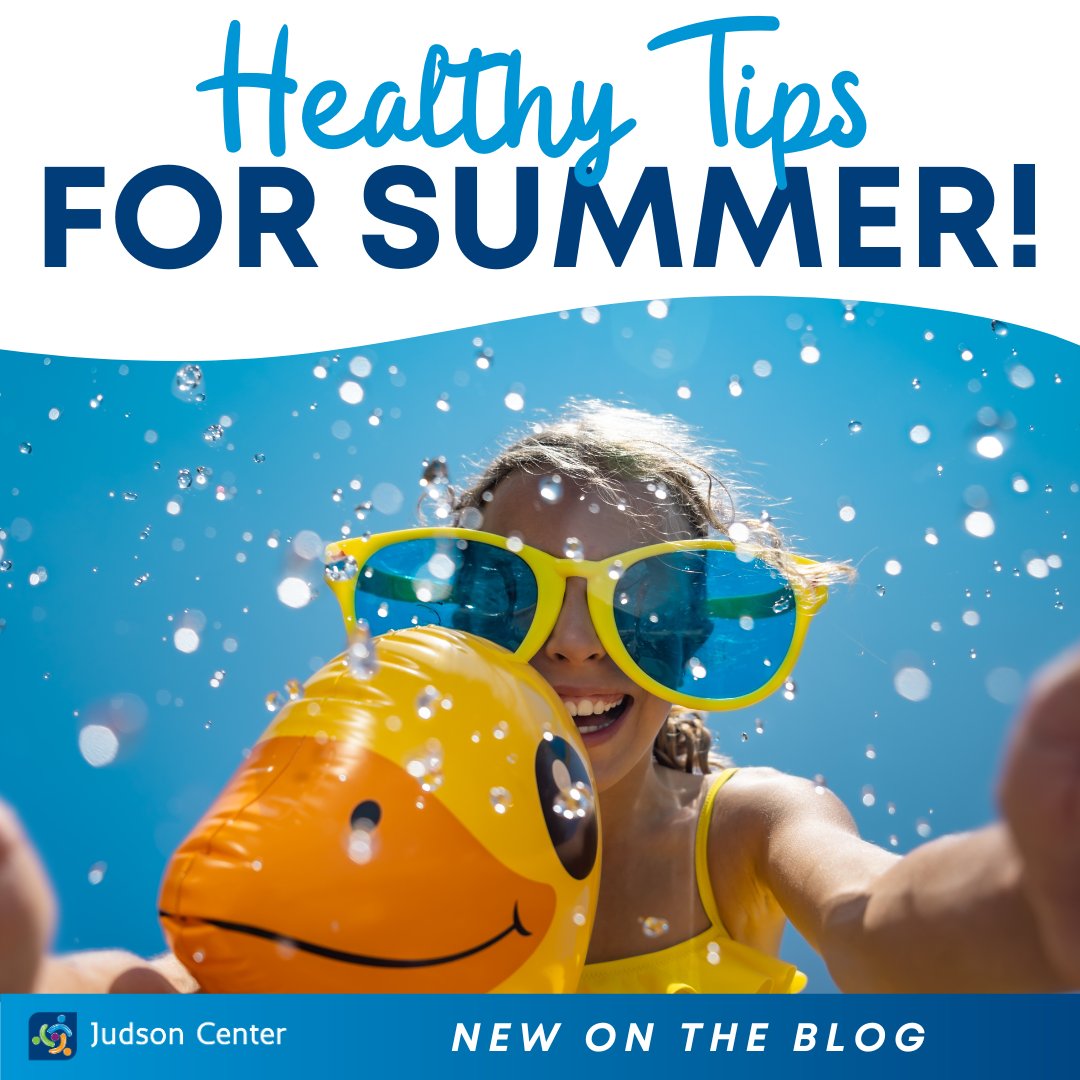 JudsonCenter's tweet image. Fun in the sun! 🌞Here&apos;s how help kids stay safe and healthy this summer with tips from Judson Center&apos;s Health team! bit.ly/3O7vKBj #FreshOnTheBlog #JudsonCenter #JudsonCenterHealth