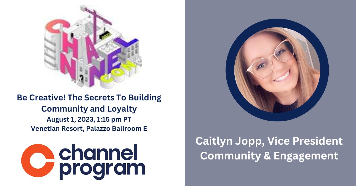 KAMartinKY's tweet image. Who is going to #ChannelCon? Don't miss @ChannelProgram_ 's @KatSunday  as she joins a panel to discuss building community and loyalty.