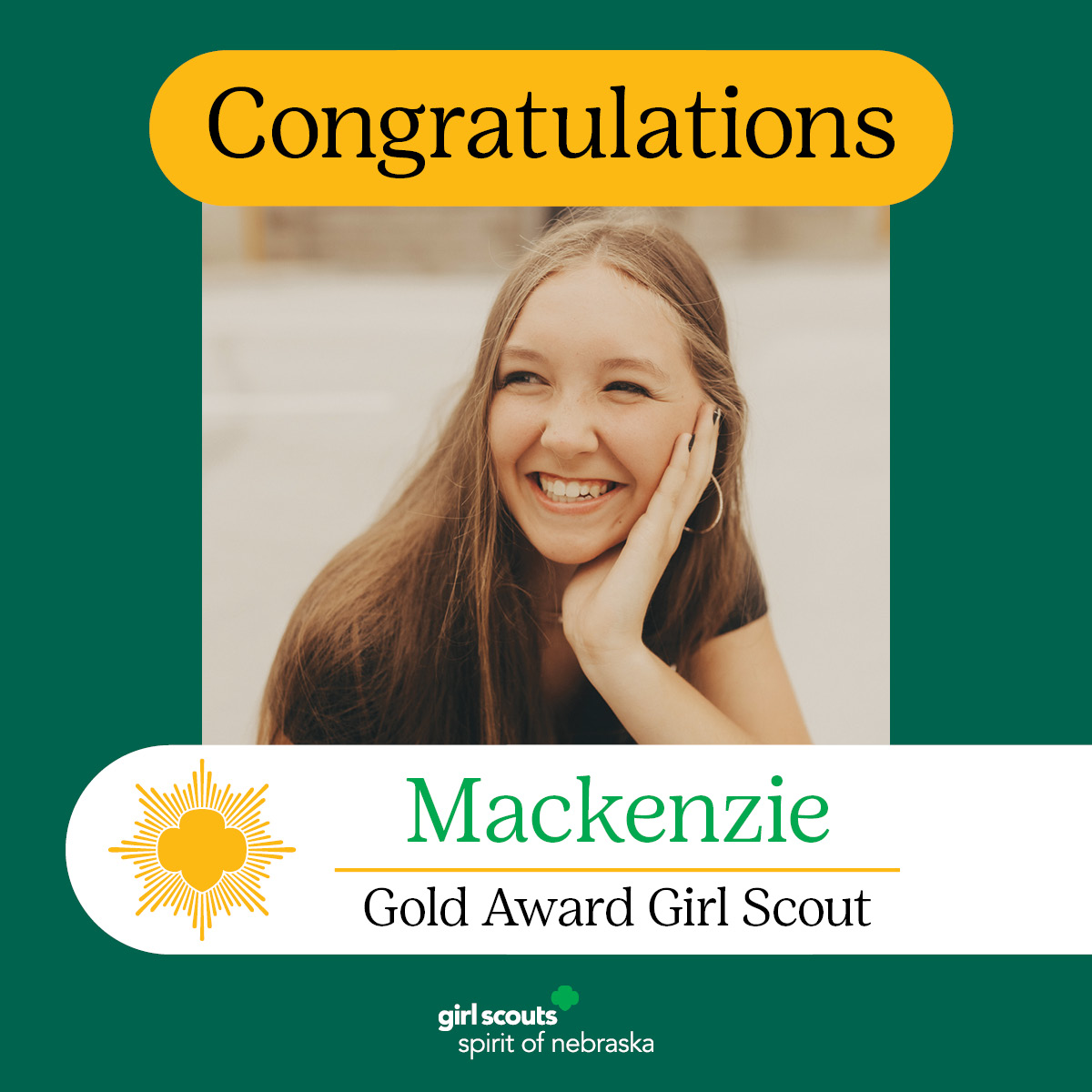 Congratulations to the 2023 Gold Award Girl Scouts! 💚Meet Mackenzie! She created a website about hospice care and debunk misconceptions. Mackenzie and her team made comfort bags for patients at Josie Harper Hospice Home.
 Read more about her project: bit.ly/3Ow4n5z