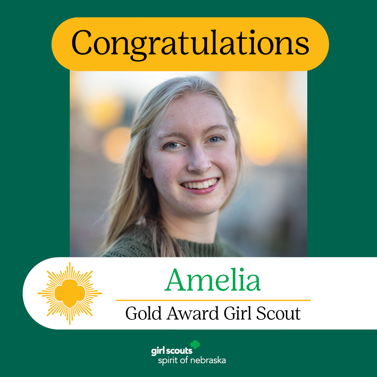 Congratulations to the 2023 Gold Award Girl Scouts! 💚Meet Amelia! She partnered with YMCA Camp Kitaki to create a mental health hike including signs along the hike containing information and activities on mental health care. Read more about her project: bit.ly/43ktjRu