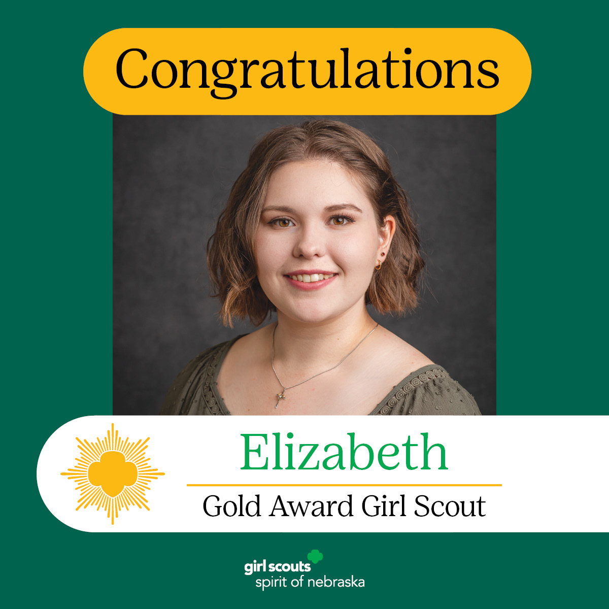 Congratulations to the 2023 Gold Award Girl Scouts! 💚Meet Elizabeth! She partnered with Upper Big Blue Natural Resources District to create bat sanctuaries, demonstrating their important role in the ecosystem.
Read more about her project: bit.ly/3Ow4n5z