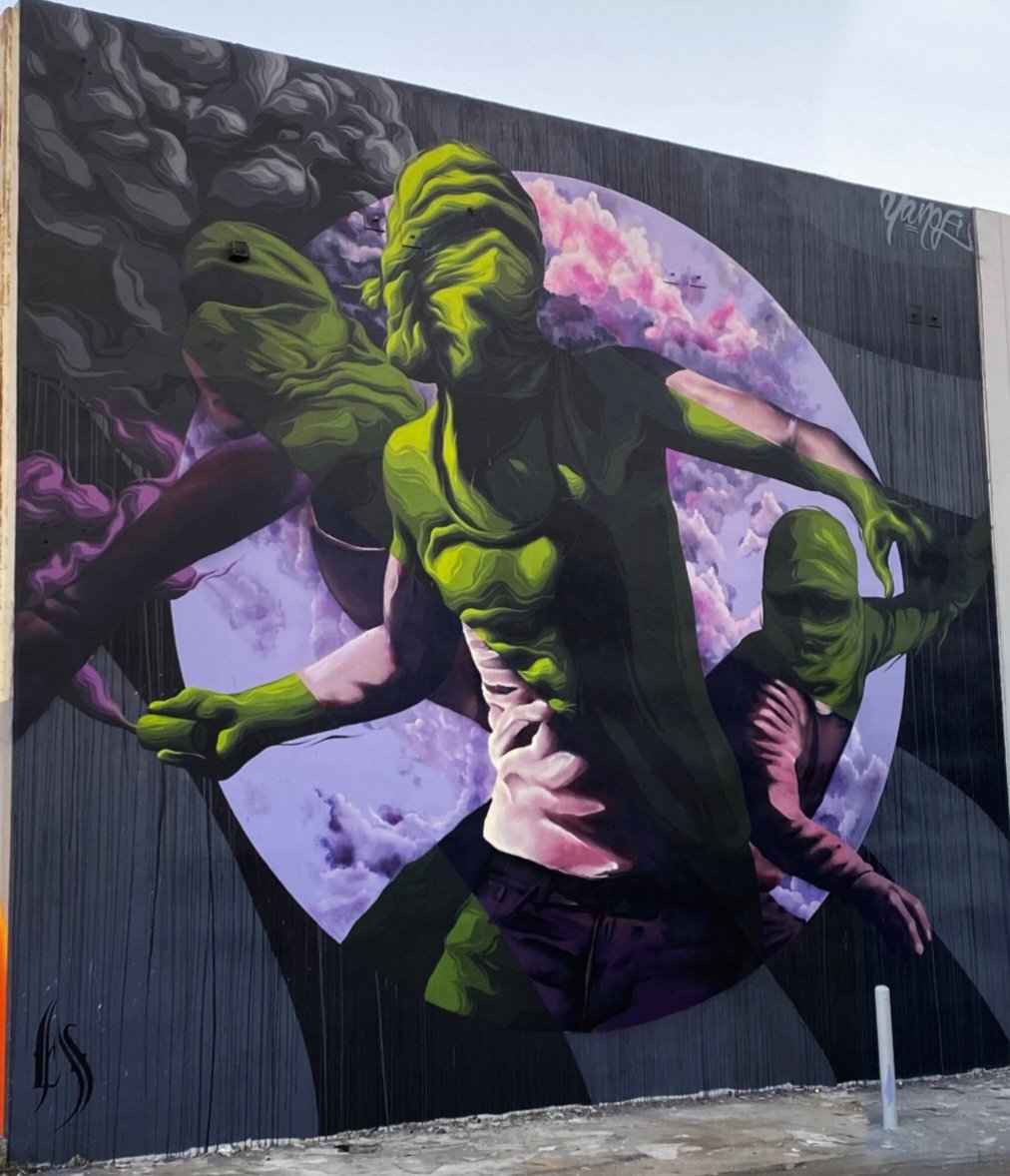 #streetart. #urbanart. #mural 
By : Yanoe