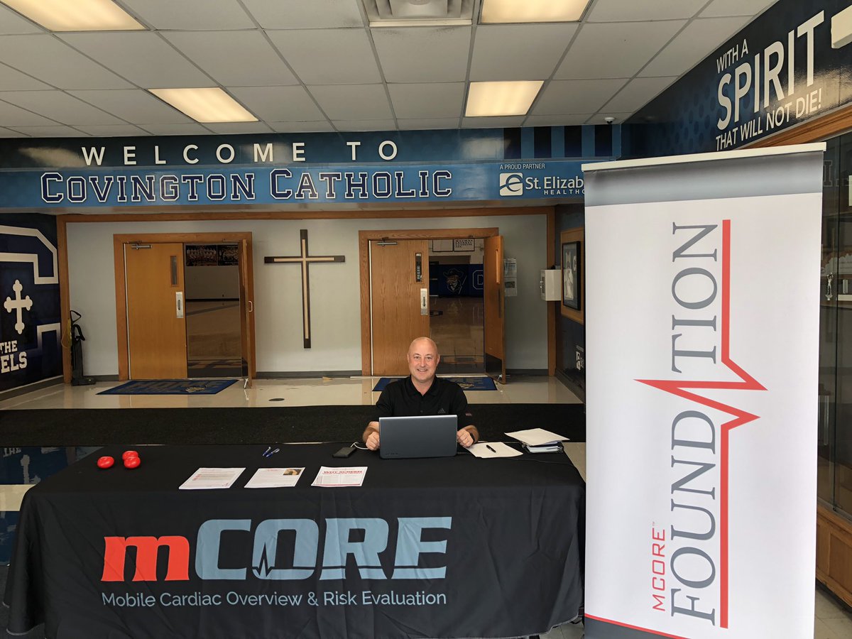 A big thank you to Chad Ogden and the @MCOREFoundation for another heart screening today at CCH! In our 6 year partnership, we have hosted 11 days of SCA screenings with a total of 311 students!