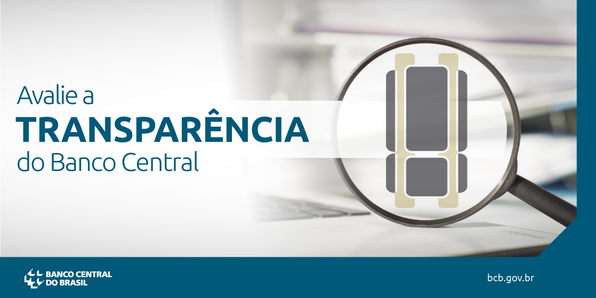 BancoCentralBR's tweet image. Participe da pesquisa sobre o nível de transparência do BC. Acesse o link pesquisabcb.bcb.gov.br/pesquisatransp… para responder o questionário da pesquisa. Você levará somente cinco minutos para ajudar o BC a melhorar os serviços prestados à sociedade.

#transparência #ouvidoria