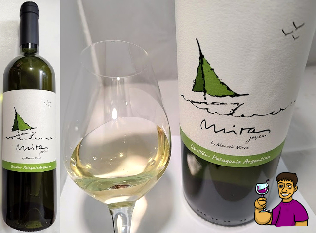 fabianmitidieri.blogspot.com/2023/07/miras-…
Suave semillón Patagónico desde Mainqué (RN) que presenta aromas frutados a peras y manzanas con toques melosos. En la boca se comporta sedoso con buen equilibrio y cierra con persistencia media.