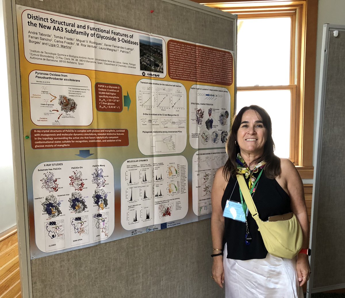 at @GordonConf of #CAZymes presenting our work on a new AA3 enzyme and learning from peers!