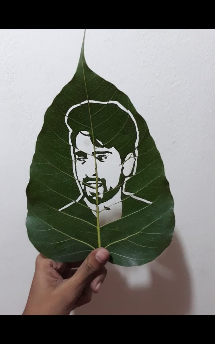 Minni722's tweet photo. Just a small try 
Hope you like this @ArmaanMalik22 

#armaanmalik #leafart https://t.co/FoPJi8C7hx