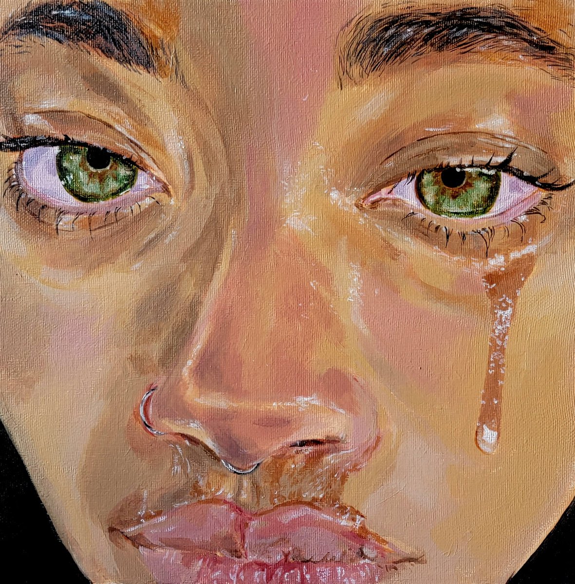 RT @juliemaexartt: Willow Smith shares new photo crying 

Acrylic on canvas https://t.co/sh6v8zKlDm