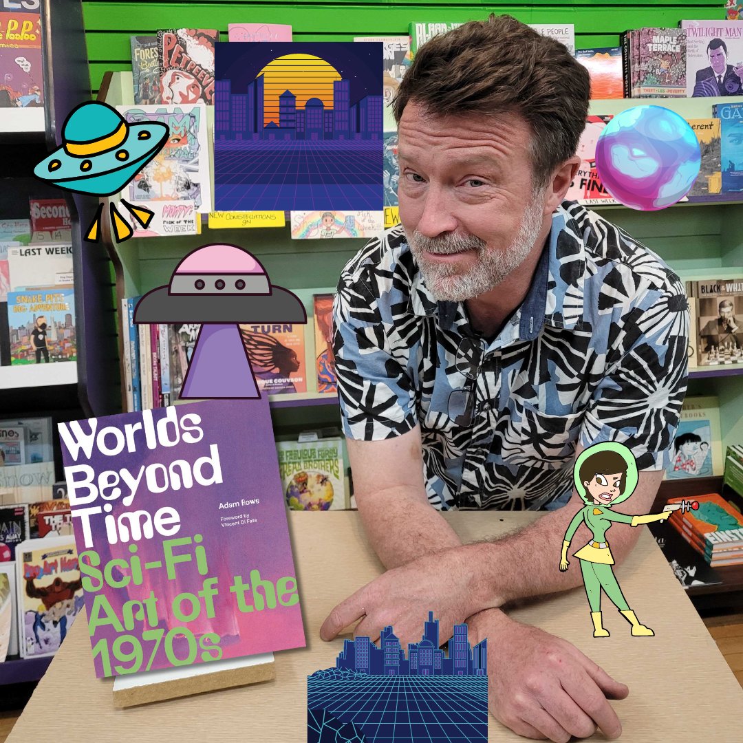 GreenBrainCMX's tweet photo. Sean's Pick: Worlds Beyond Time Sci-Fi Art of the 70s written by #adamrowe published by @ABRAMSbooks https://t.co/QQ7ZdWGcXm