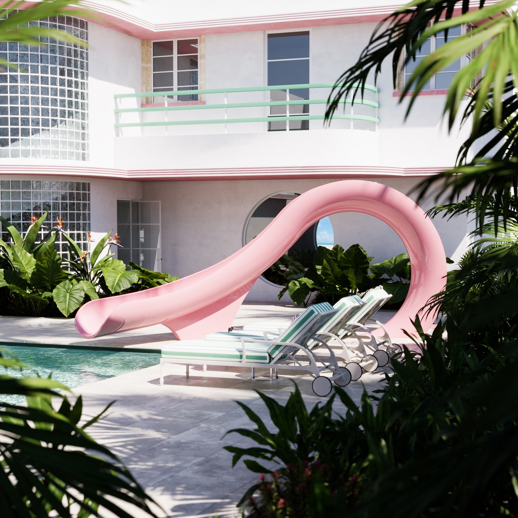 Luxurypoolsmag's tweet photo. Come on Barbie, let's go party! @splinterworks newest addition Downtime Slides are easy to assemble - any Ken could do it! 💗 https://t.co/TF2CM2OnOm
