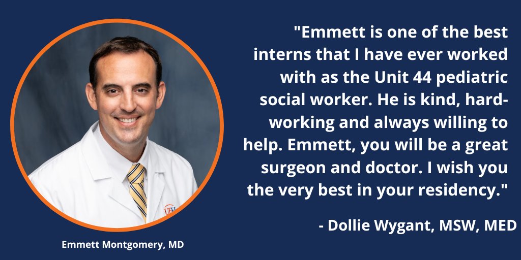 We're proud of our interns — and excited when others share that they are, too. Shoutout to <a href="/UFSurgResidents/">UF Surgery Residents</a> intern Emmett Montgomery on his pediatric surgery  kudos today!