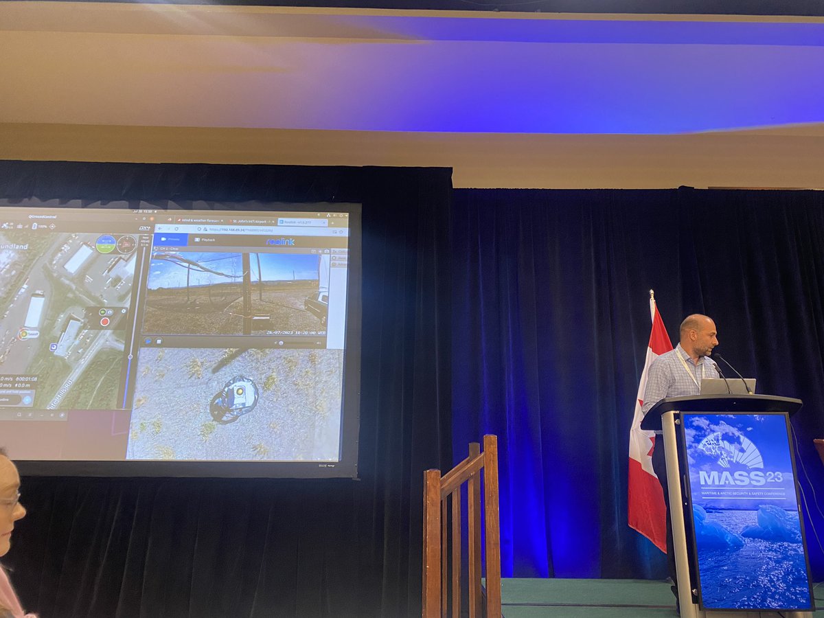 A great presentation from Dr. Armin Strobel of <a href="/strobeltek/">StrobelTEK (former AS Works)</a> as part of our Industry Spotlight sponsored by <a href="/UNBResearch/">UNB Research</a>. #MASS23 attendees were able to watch a live drone launch!
