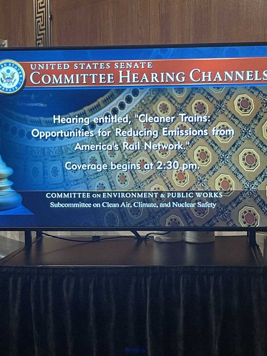 ⁦@The_MFN⁩ at the US Senate committee on environment and public works for a locomotive hearing.#zeromustmeanzero
