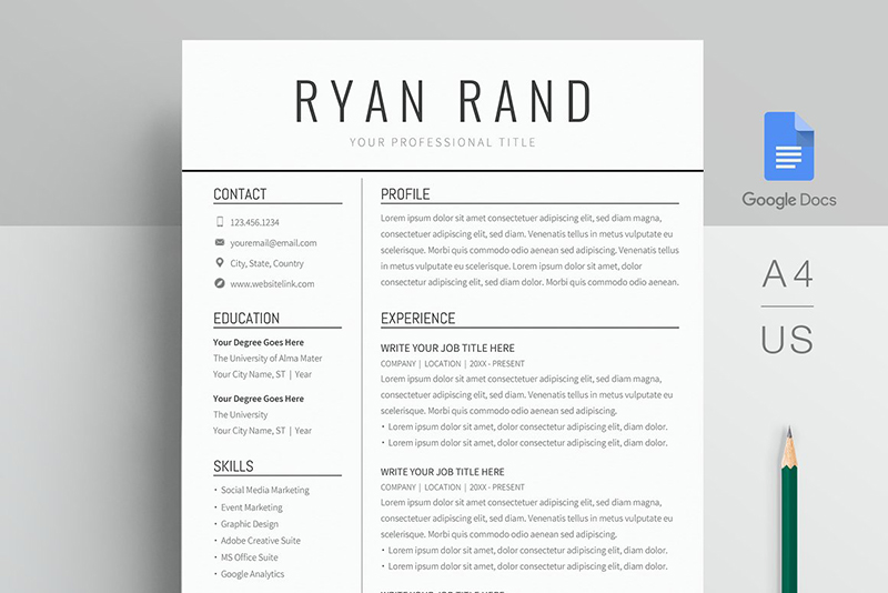 graphicdesignju's tweet photo. Google Docs:

ATS friendly Google Docs Resume Templates

https://t.co/bMQEnRdPmu

#googledocs
#resumetemplates
#onlineresume
#resumes
#freeresumes https://t.co/cVOgldGlN9