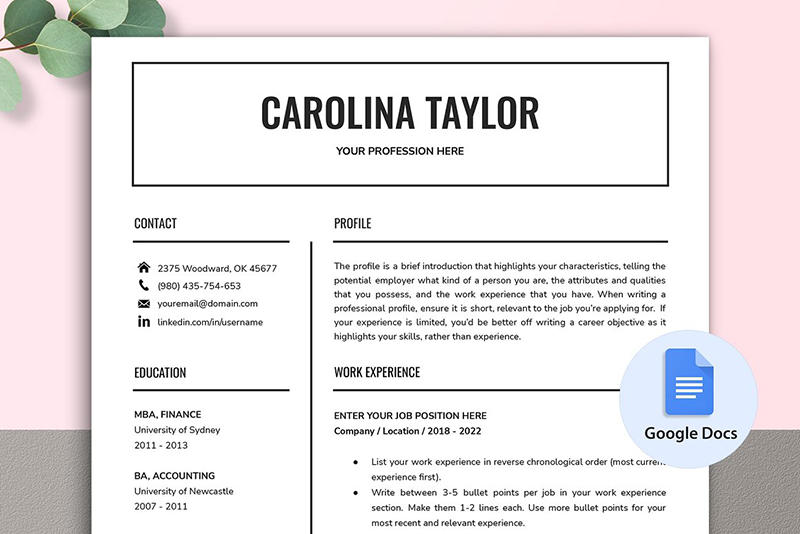 graphicdesignju's tweet photo. Google Docs:

ATS friendly Google Docs Resume Templates

https://t.co/bMQEnRdPmu

#googledocs
#resumetemplates
#onlineresume
#resumes
#freeresumes https://t.co/cVOgldGlN9
