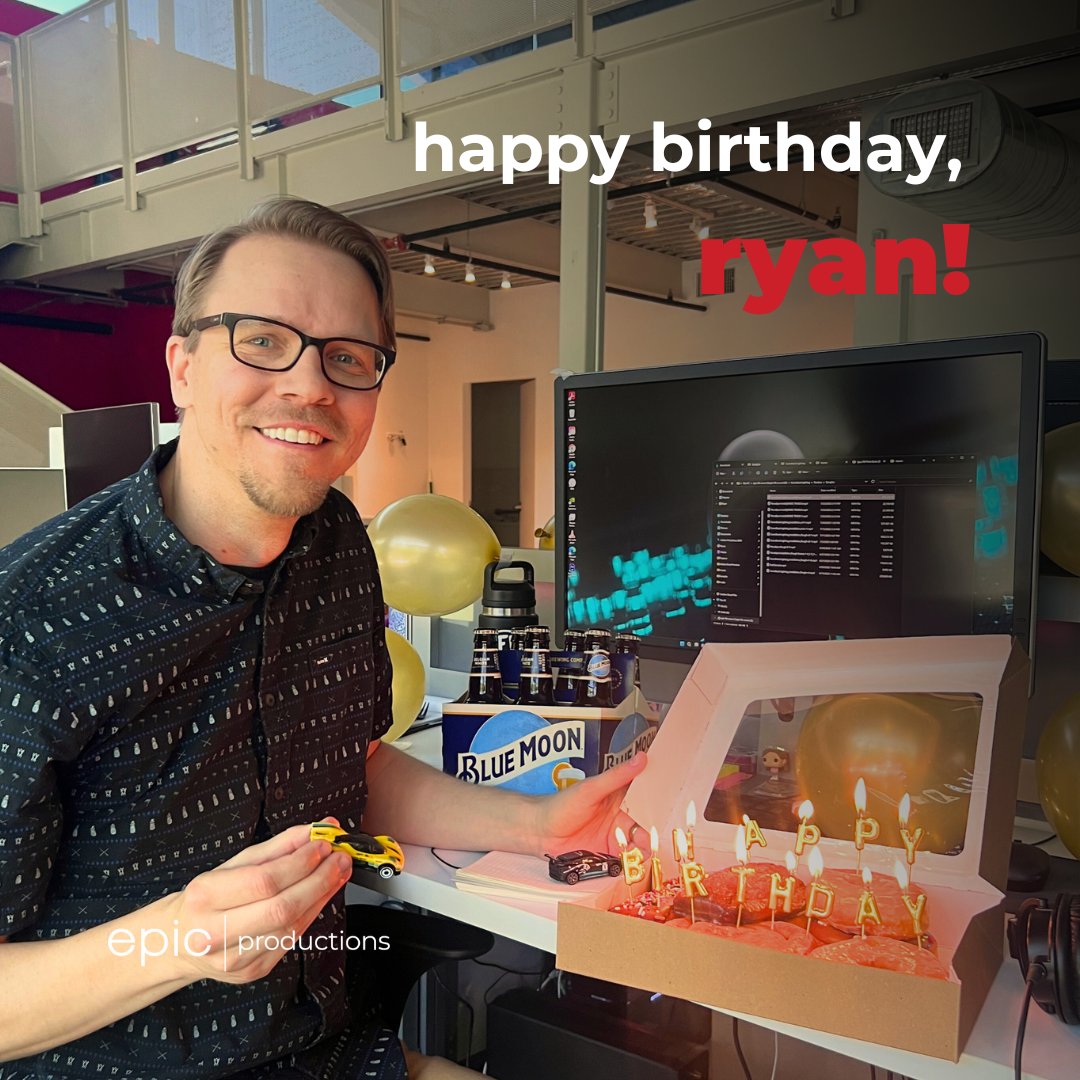 Happy birthday, Ryan! 🎉

We are so happy to have you as a part of the Epic team. Thank you for always bringing your ideas, creativity and full commitment to any themes we throw your way 💯

#epicproductions #happybirthday #leoseason #scavengerhunt