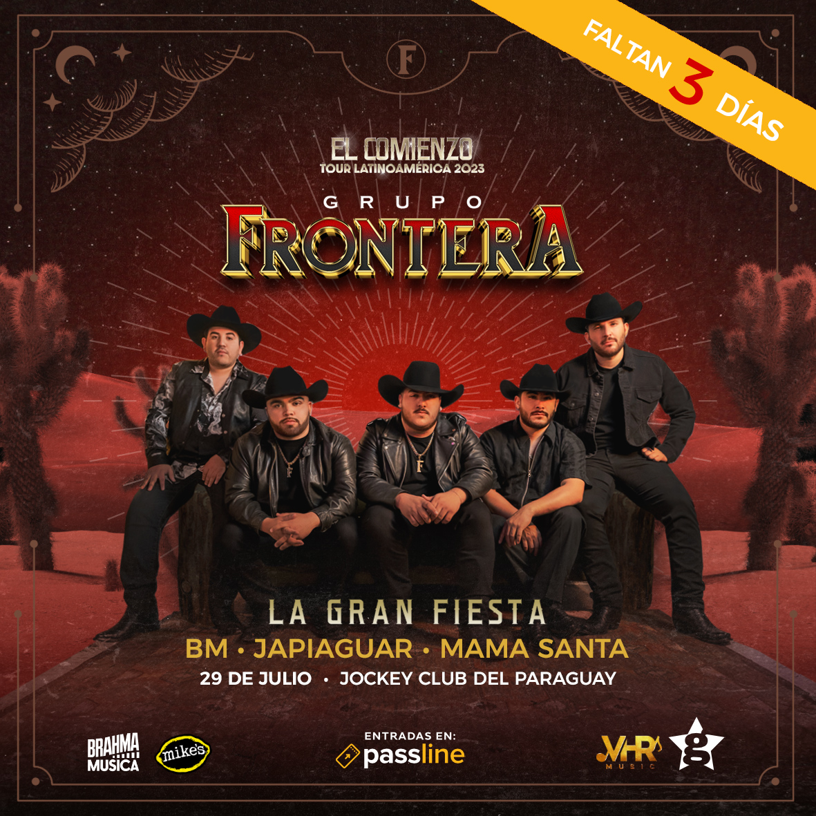 Comprá tus entradas desde donde estés y cuando quieras en passline.com.py
¡No te pierdas la gran fiesta del año!

Ingresá a  passline.com/eventos/grupo-…