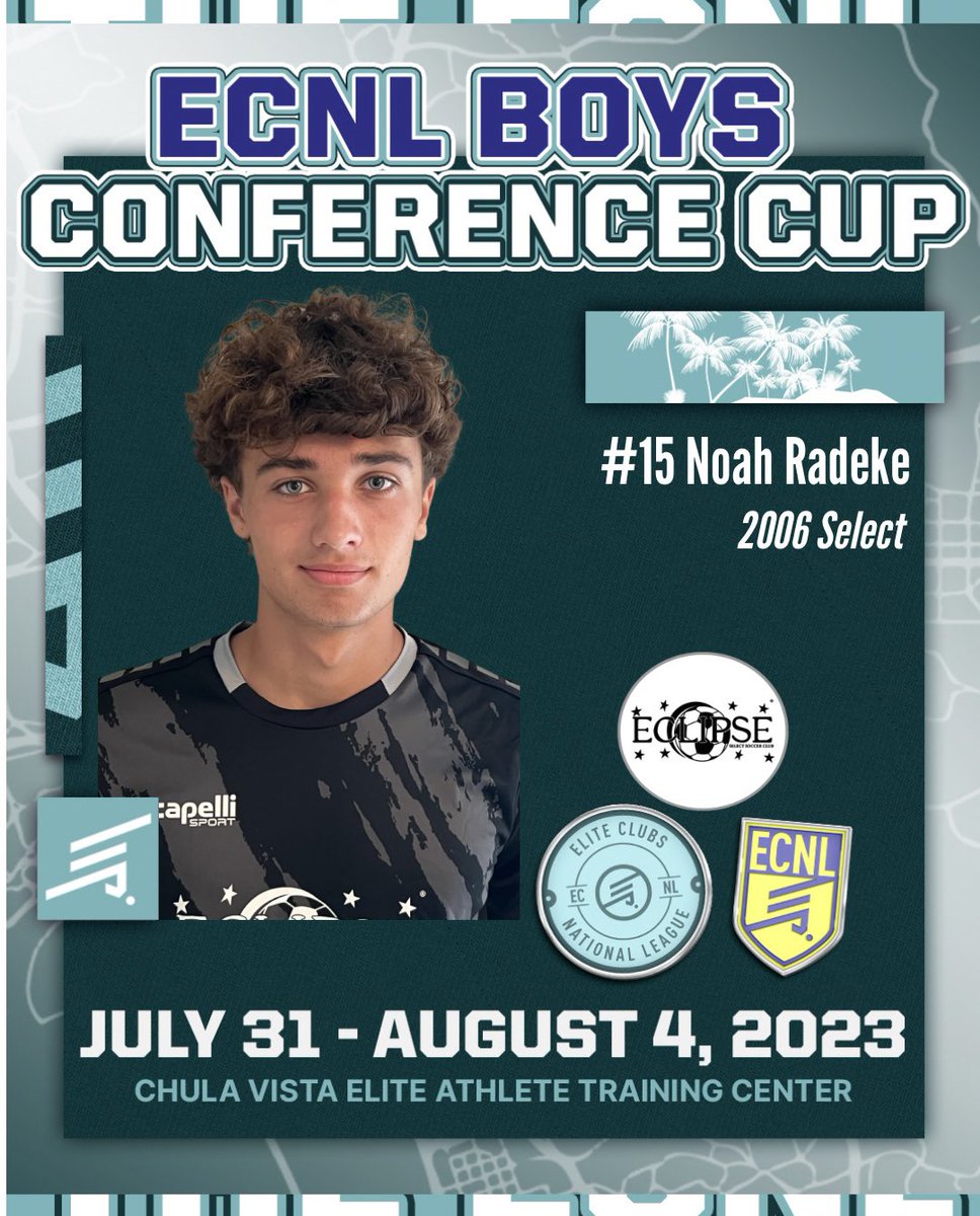 EclipseSelectSC's tweet photo. Congratulations to Noah Radeke &amp; Patrick Bohan for being selected to play in the @ECNLboys Conference Cup!

Best of luck boys 👏🏻 

#TheEclipseNation https://t.co/N9UXzO7CyU