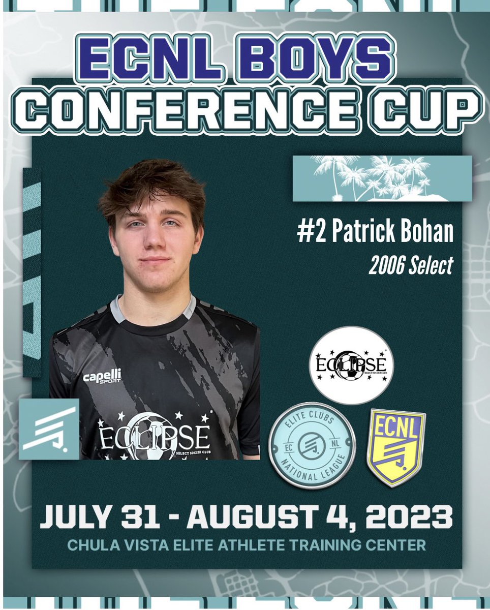 EclipseSelectSC's tweet photo. Congratulations to Noah Radeke &amp; Patrick Bohan for being selected to play in the @ECNLboys Conference Cup!

Best of luck boys 👏🏻 

#TheEclipseNation https://t.co/N9UXzO7CyU