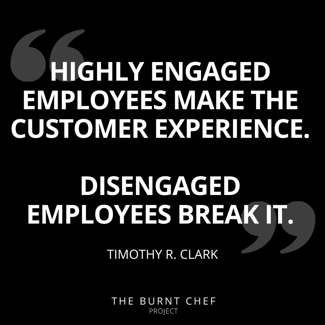 The Burnt Chef Project can support and guide you through improving the welfare of your employees, effectively creating better environments and experiences for your clients.

𝗘𝗺𝗽𝗹𝗼𝘆𝗲𝗲 𝗲𝗻𝗴𝗮𝗴𝗲𝗺𝗲𝗻𝘁 𝗶𝘀 𝗻𝗼𝘁 𝗮 𝗺𝗲𝘁𝗿𝗶𝗰 𝘁𝗵𝗮𝘁 𝘆𝗼𝘂 𝗰𝗮𝗻 𝗶𝗴𝗻𝗼𝗿𝗲.
