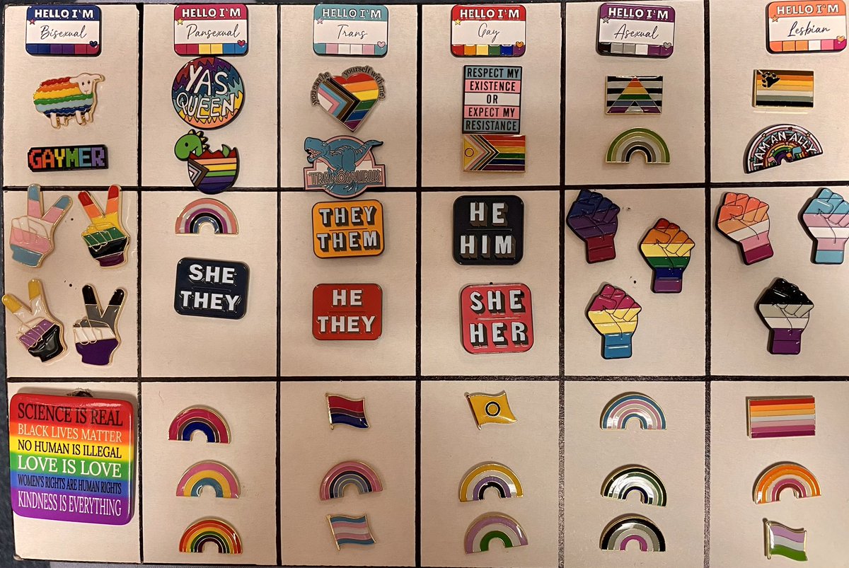 EqualiTeeNI's tweet photo. When is it too many?  We love all our pins. What’s your fave? 

Shop now: https://t.co/dALfRvE3mE https://t.co/mjnaHxcmaV
