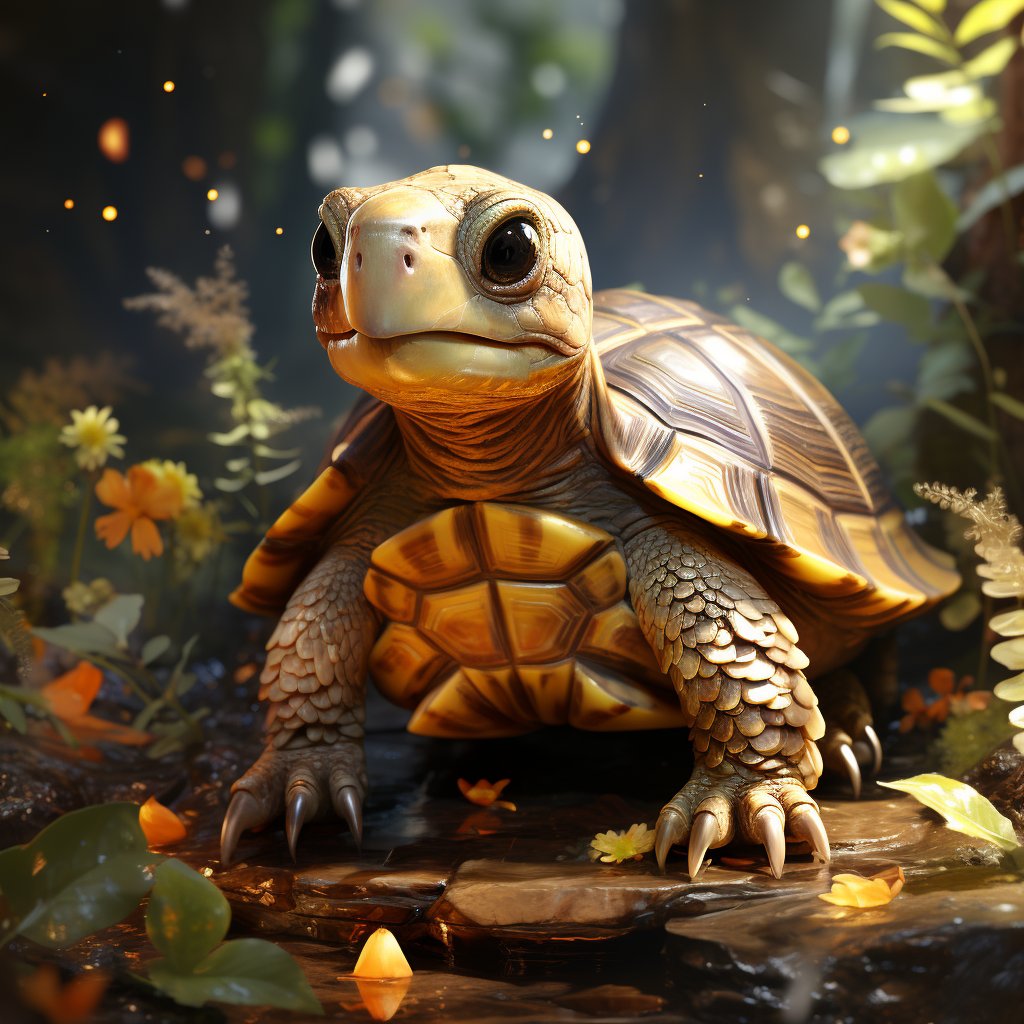 🐢🌳 A delightful forest encounter! Meet the adorable turtle strolling along a forest path, embracing the beauty of nature's haven. Let this cute moment remind us to slow down, appreciate the little wonders, and cherish the harmony of the wild. 🍃🌿🐾 #CuteTurtle #ForestEncounter