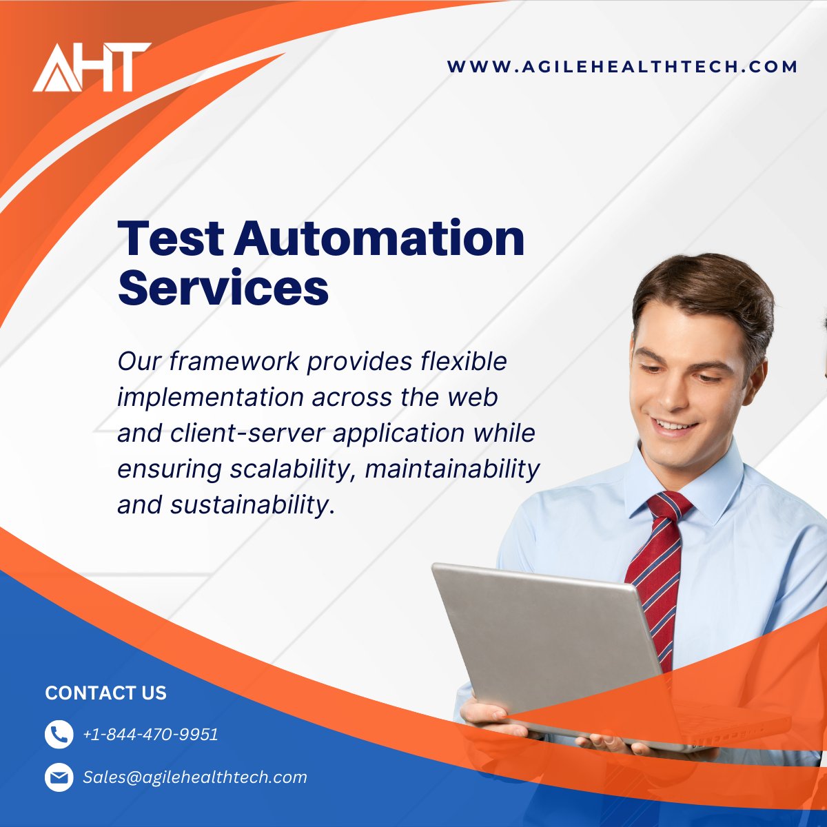 Our experts collaborate with you to define automation goals and identify the optimal tests to automate, ensuring maximum quality benefits and cost savings for your organization. 

#IoT #AIandAutomation #BusinessConsulting #HealthcareConsulting #Healthcare #AHT #AgileHealthTech